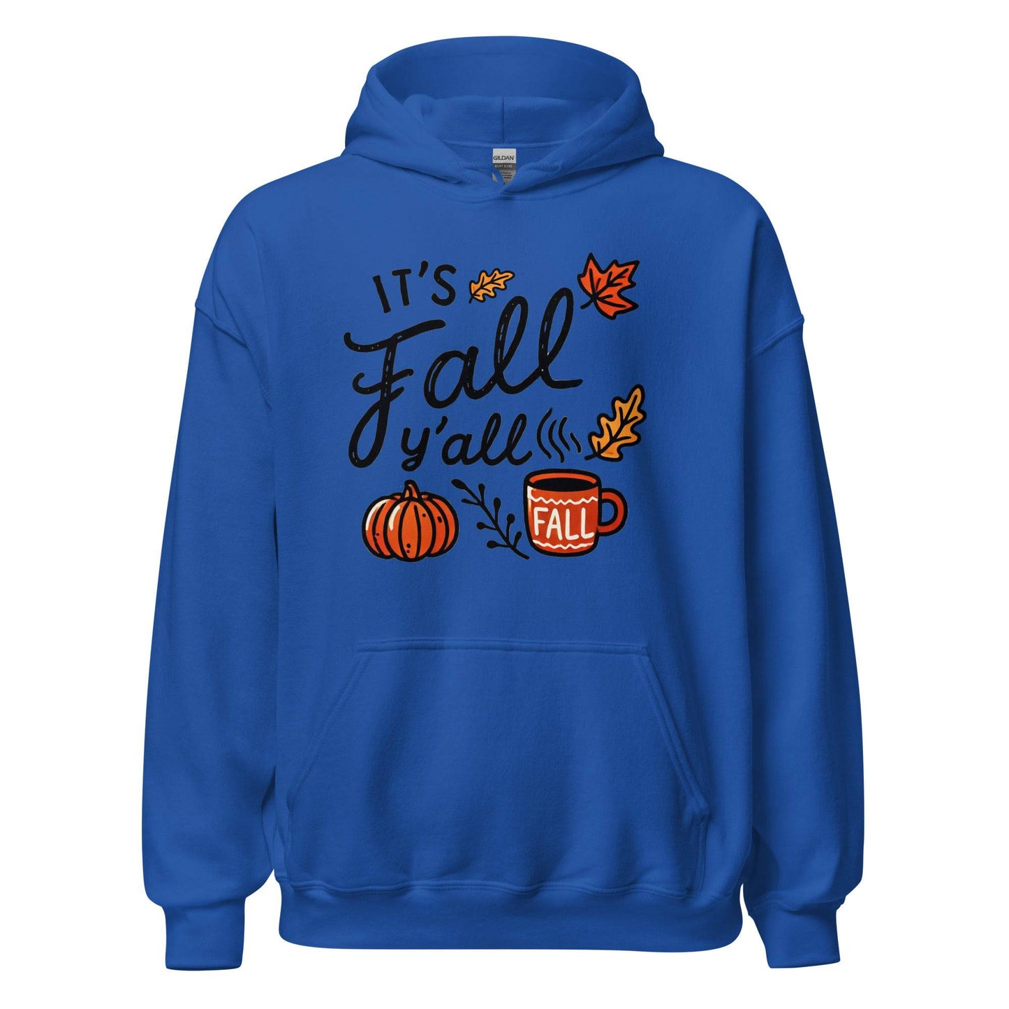 Unisex Fall Printed Hoodie – "It’s Fall Y’all" – Cozy Autumn Hoodie for Fall Lovers - Occasion Nation Studio