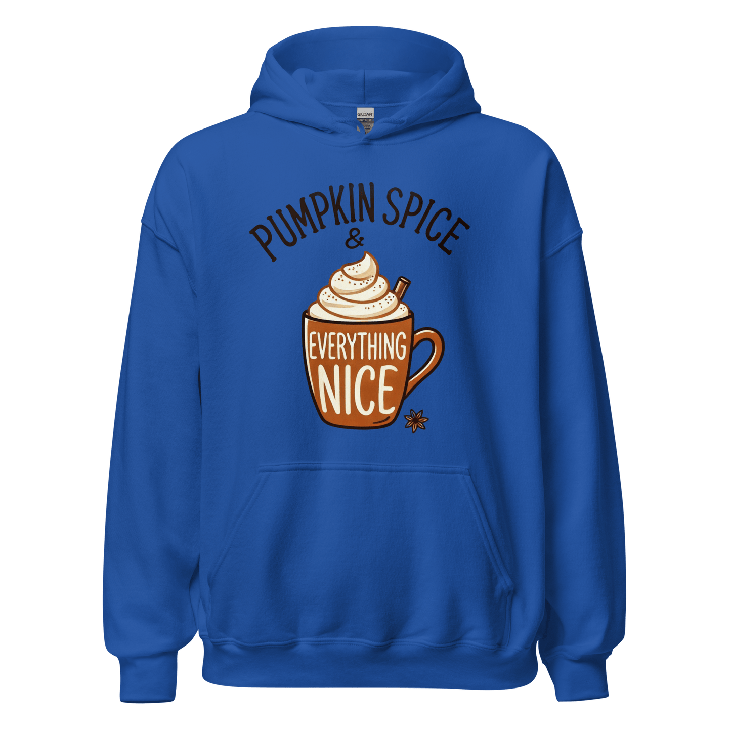 Royal Blue - Thanksgiving Hoodie - Pumpkin Spice & Everything Nice