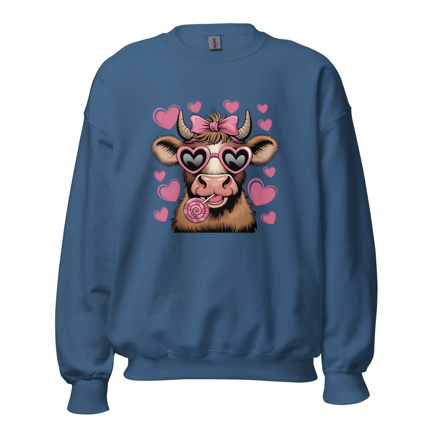 Love Highland Pink - Valentine’s Day Sweatshirt – Cozy & Stylish Love-Inspired - Occasion Nation Studio