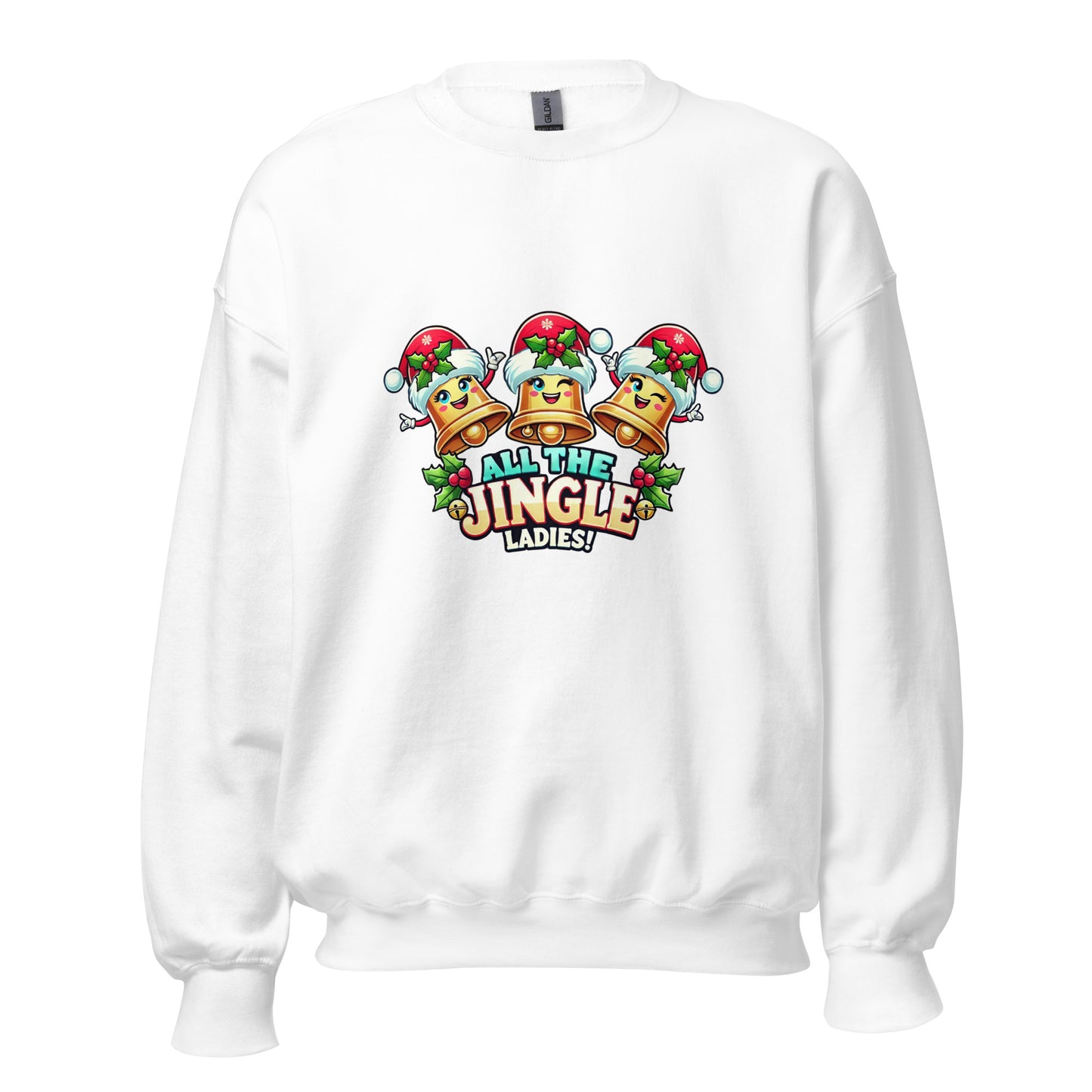 All The Jingle Ladies Funny Christmas Sweatshirt – Cozy Holiday Outfit & Seasonal Clothing - Occasion Nation Studio