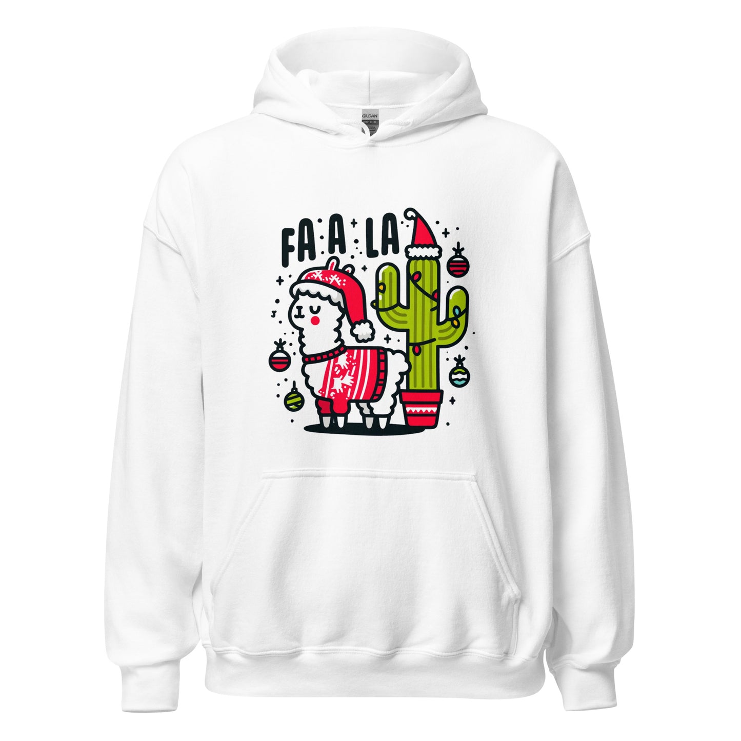 Fa La La Lama Funny Christmas Hoodie – Perfect Holiday Outfit & Seasonal Clothing - Occasion Nation Studio