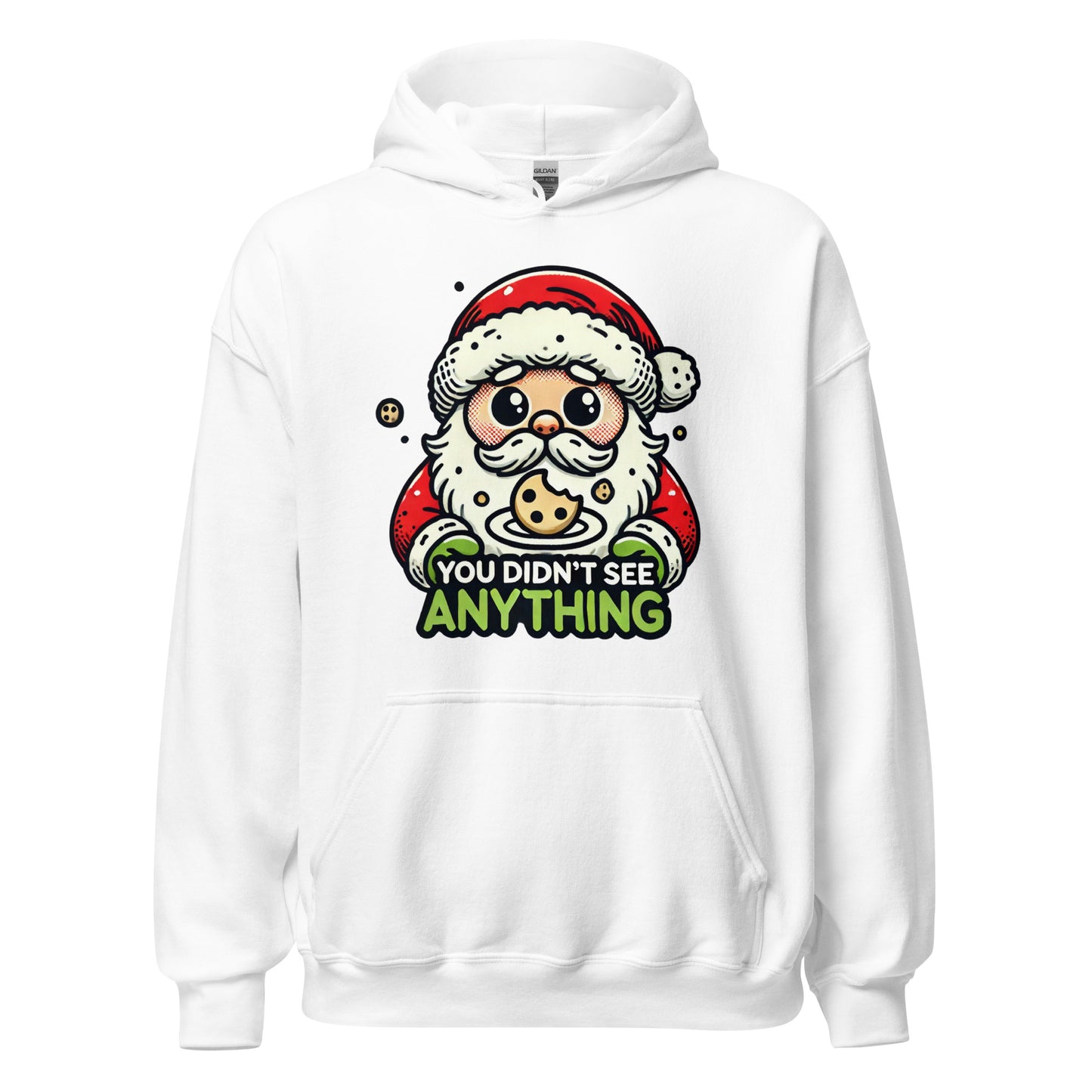 You Didn’t See Anything Funny Santa Christmas Hoodie – Cozy Holiday Outfit & Seasonal Clothing - Occasion Nation Studio