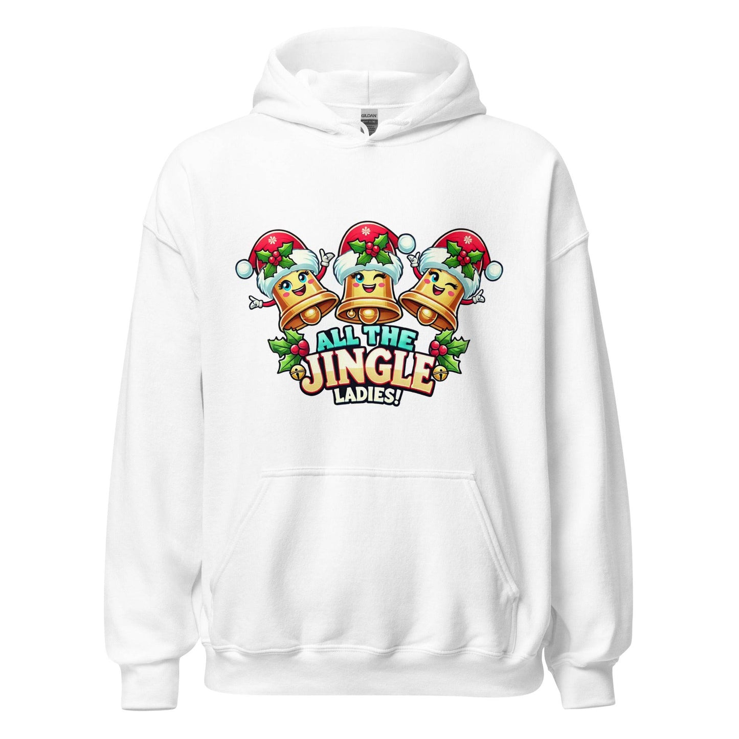 All The Jingle Ladies Funny Christmas Hoodie – Festive Holiday Outfit & Seasonal Clothing