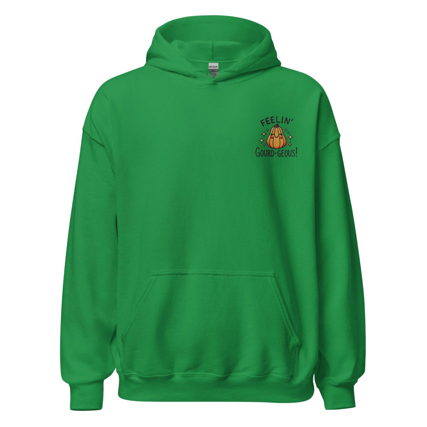 Unisex Fall Embroidered Hoodie –"Feelin' Gourd-Geous" – Fun & Cozy Fall Hoodie for Autumn Lovers - Occasion Nation Studio