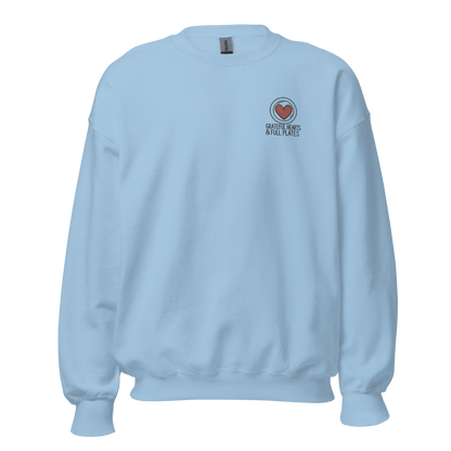 Thanksgiving Sweatshirt - Grateful Hearts & Full Plates