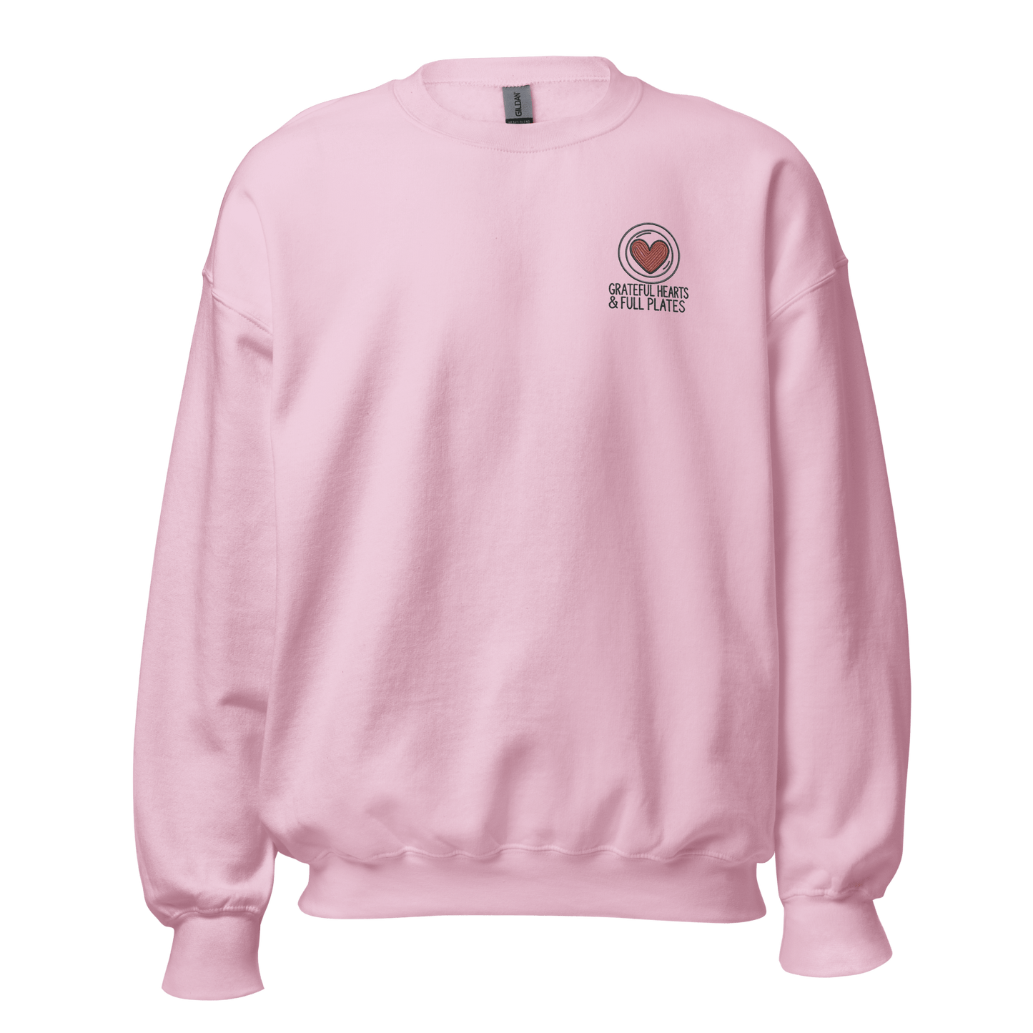 Thanksgiving Sweatshirt - Grateful Hearts & Full Plates