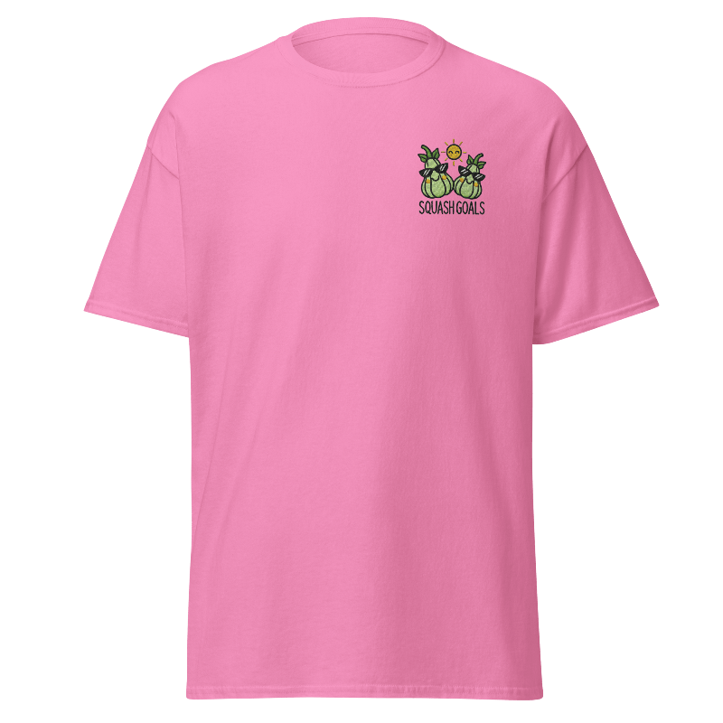 Unisex Fall Embroidered T-Shirt – "Squash Goals" - Occasion Nation Studio