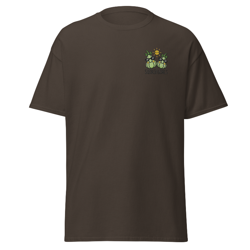 Unisex Fall Embroidered T-Shirt – "Squash Goals" - Occasion Nation Studio