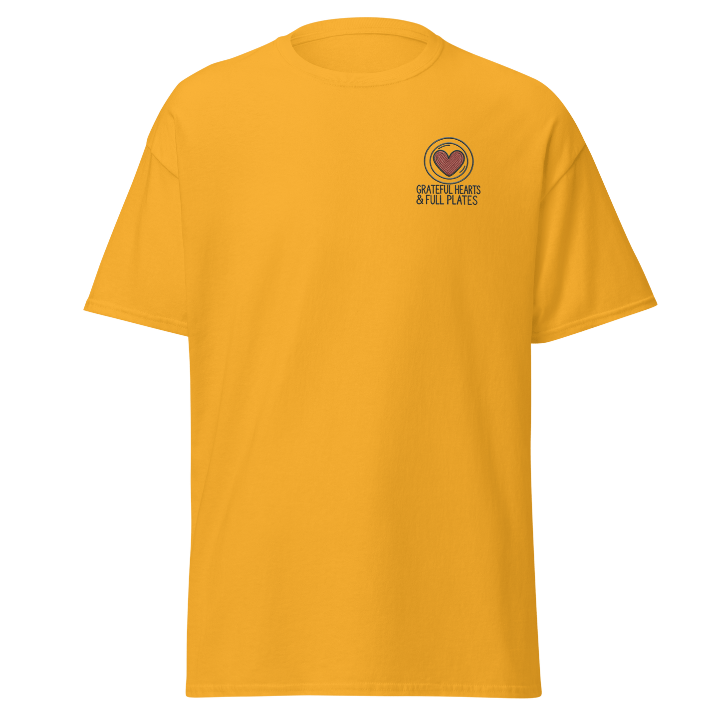 Thanksgiving T-Shirt - Grateful Hearts & Full Plates