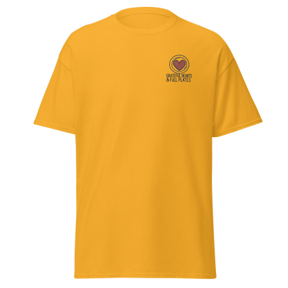 Thanksgiving T-Shirt - Grateful Hearts & Full Plates