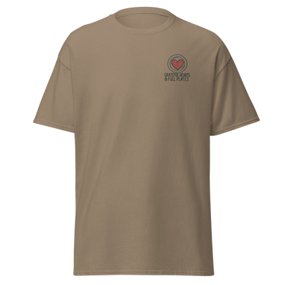 Thanksgiving T-Shirt - Grateful Hearts & Full Plates