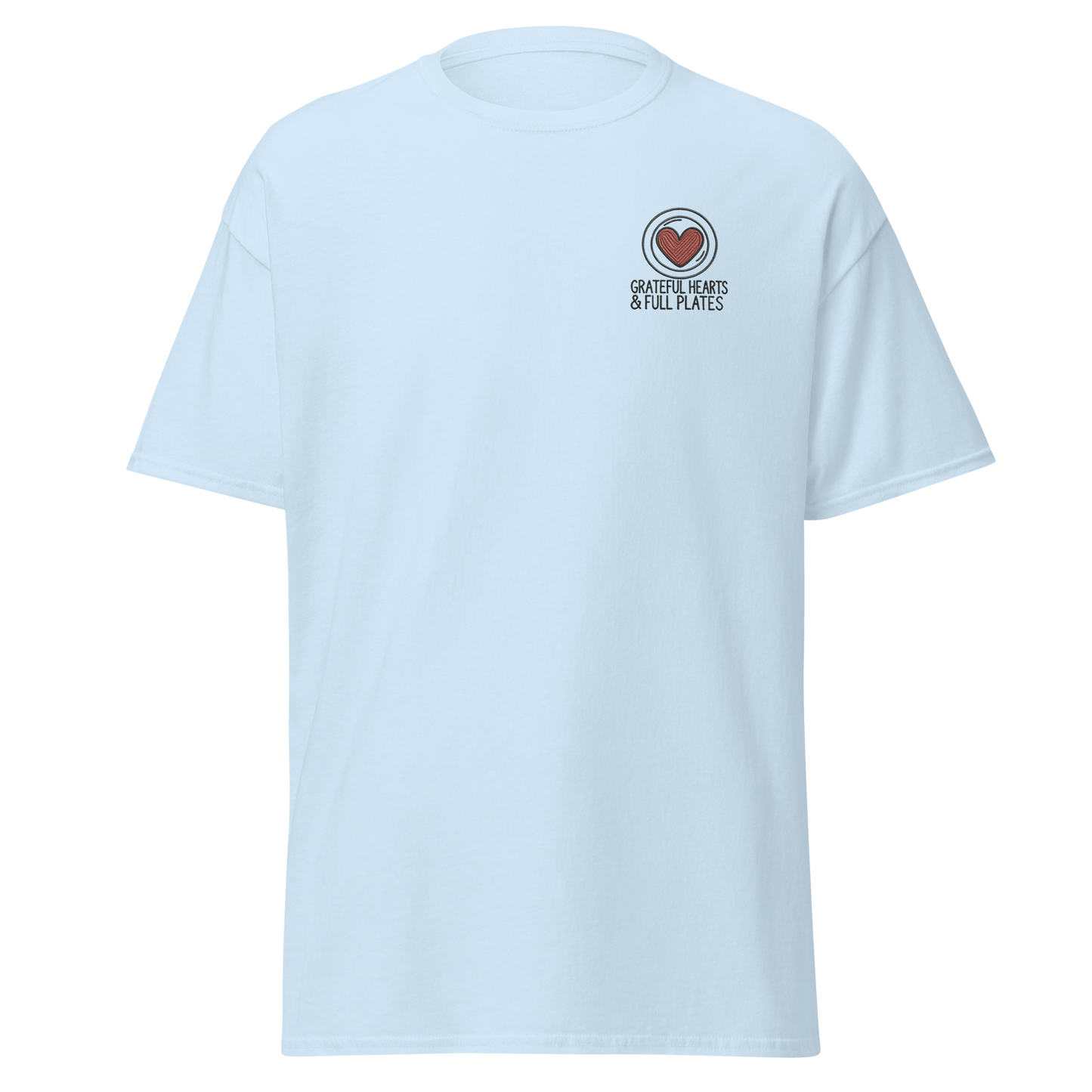 Thanksgiving T-Shirt - Grateful Hearts & Full Plates