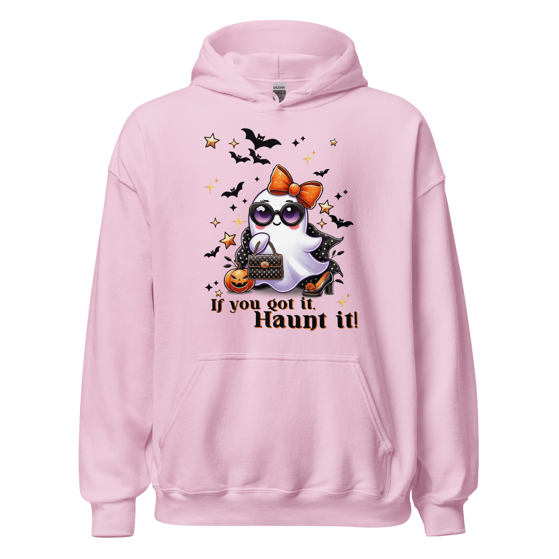 Unisex Halloween Printed Hoodie – "If You Got It, Haunt It!" – Fun Halloween Hoodie - Occasion Nation Studio