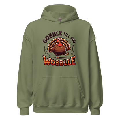 Thanksgiving Hoodie - Gobble Till You Wobble