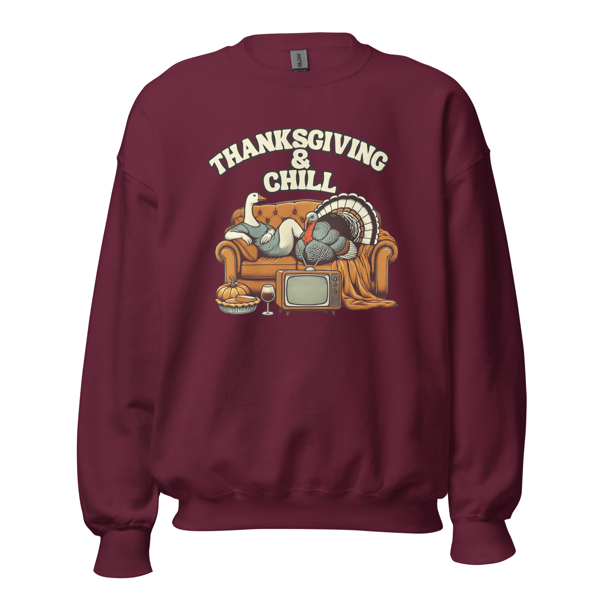 Thanksgiving Sweatshirt - Thanksgiving & Chill