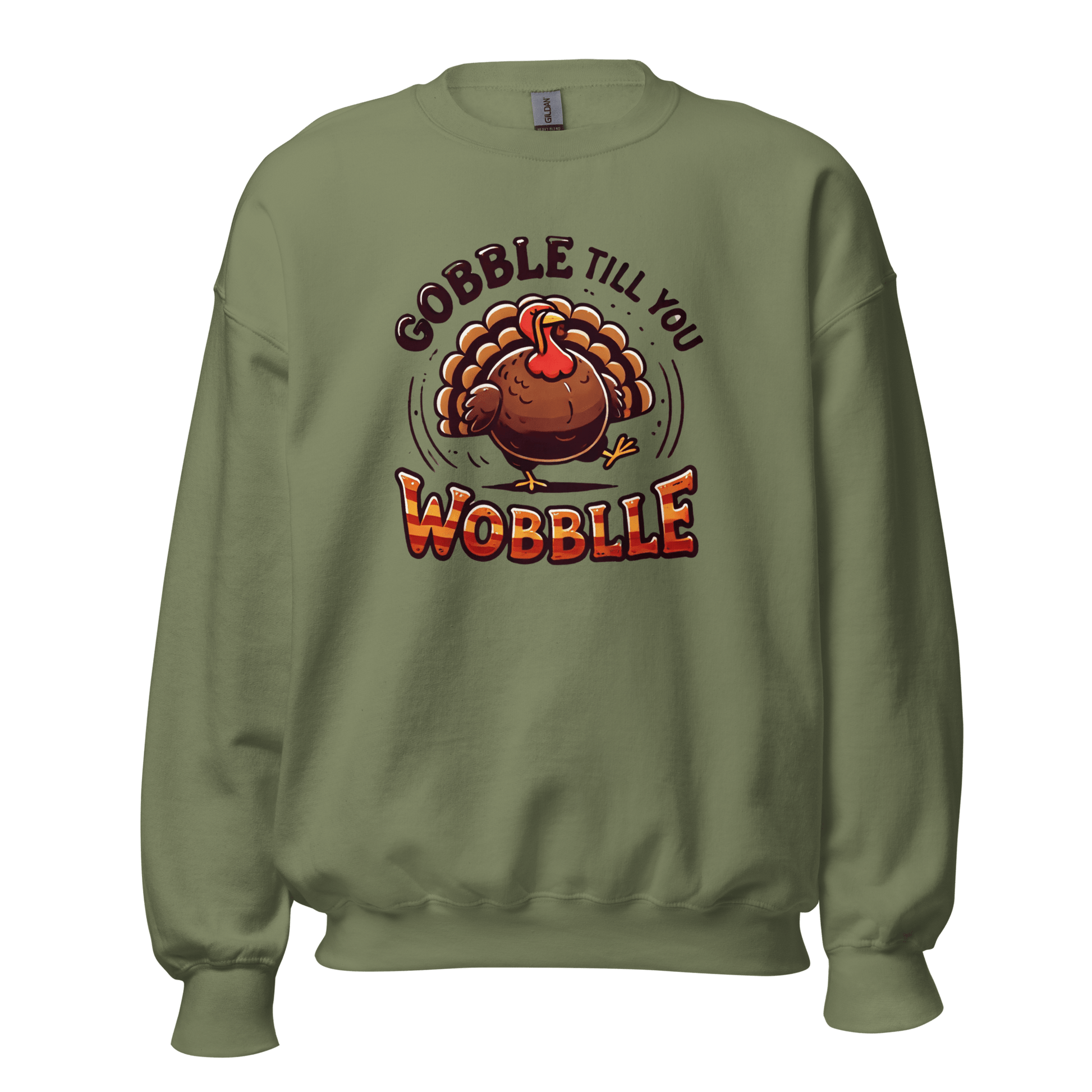 Thanksgiving Sweatshirt - Gobble Till You Wobble