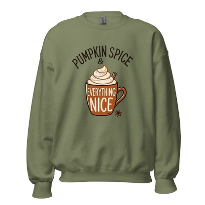 Thanksgiving Sweatshirt - Pumpkin Spice & Everything Nice