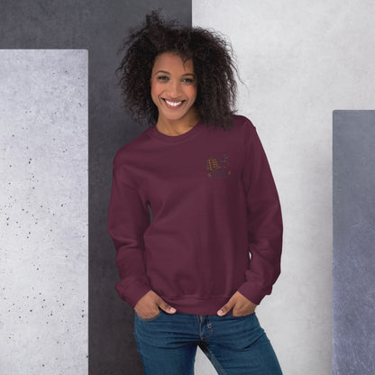 Unisex Fall Embroidered Sweatshirt – "Falling for Flannel" – Cozy Fall Sweatshirt for Flannel Lovers