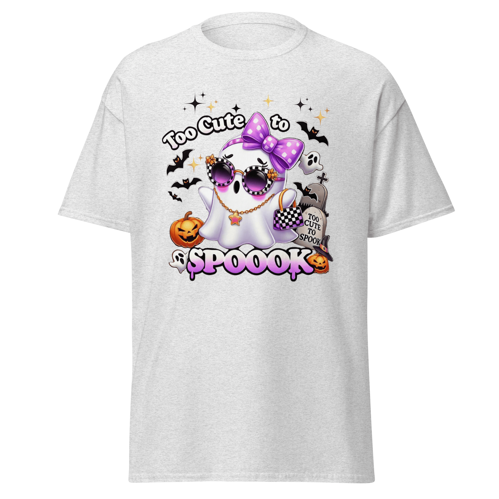 Unisex Halloween Printed T-Shirt – "Too Cute To Spook" – Fun Halloween T-Shirt - Occasion Nation Studio