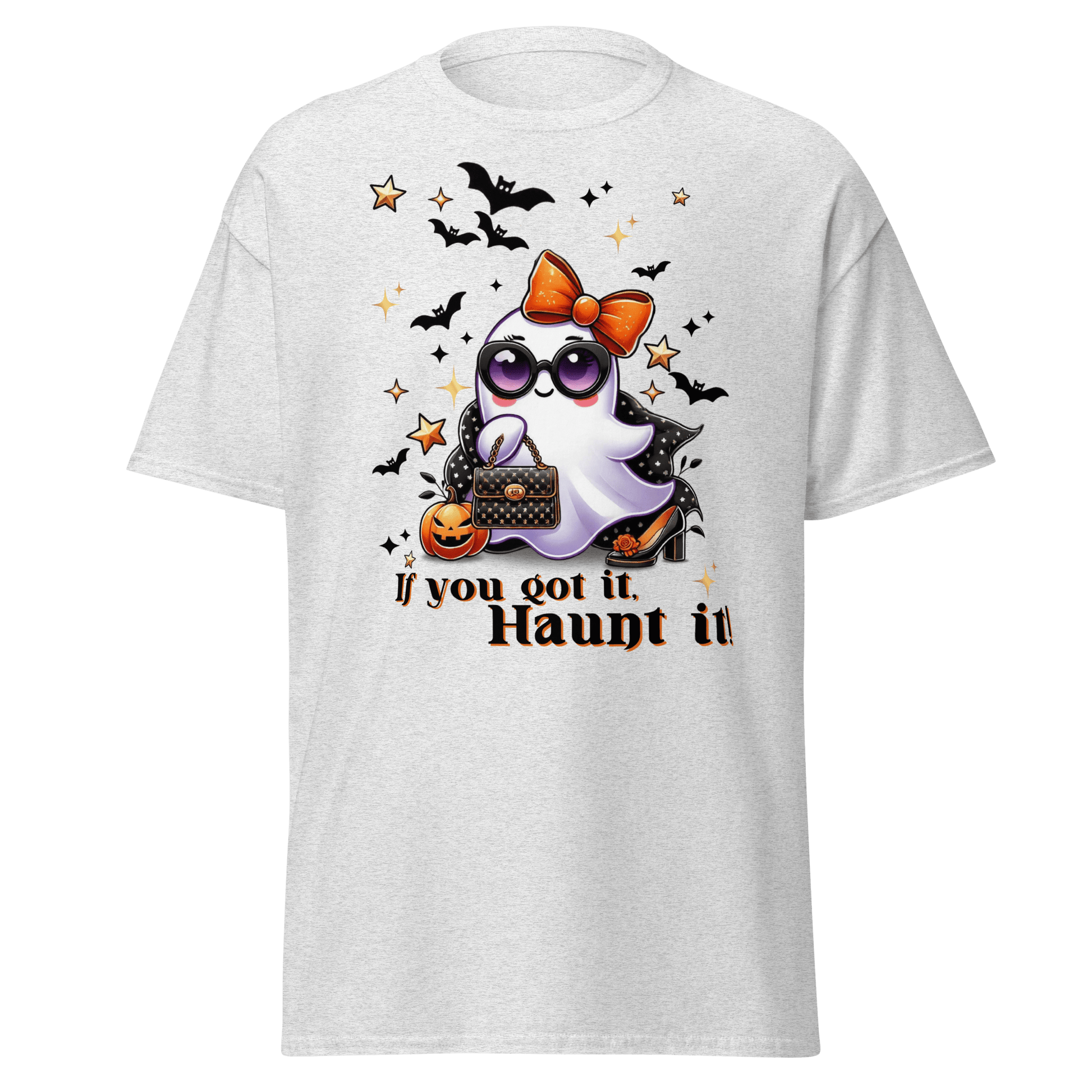 Unisex Halloween Printed T-Shirt – "If You Got It, Haunt It!" – Fun Halloween T-Shirt - Occasion Nation Studio