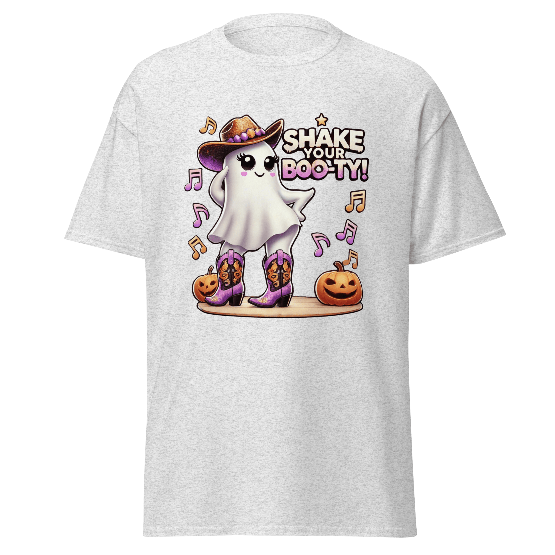 Unisex Halloween Printed T-Shirt – "Shake Your Boo-Ty!" – Fun Halloween T-Shirt - Occasion Nation Studio