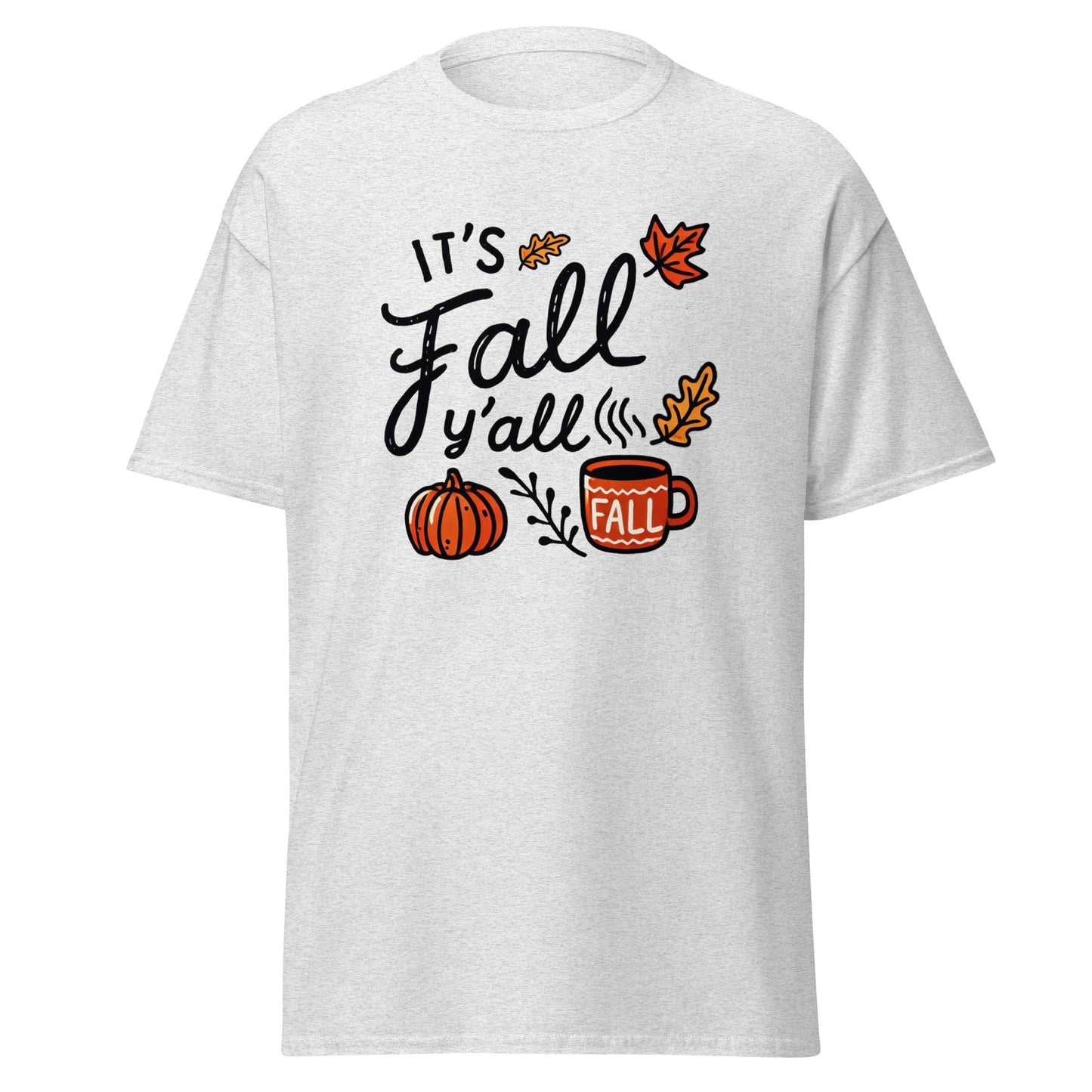 Unisex Fall Printed T-Shirt – "It’s Fall Y’all" – Cozy Autumn T-Shirt for Fall Lovers - Occasion Nation Studio