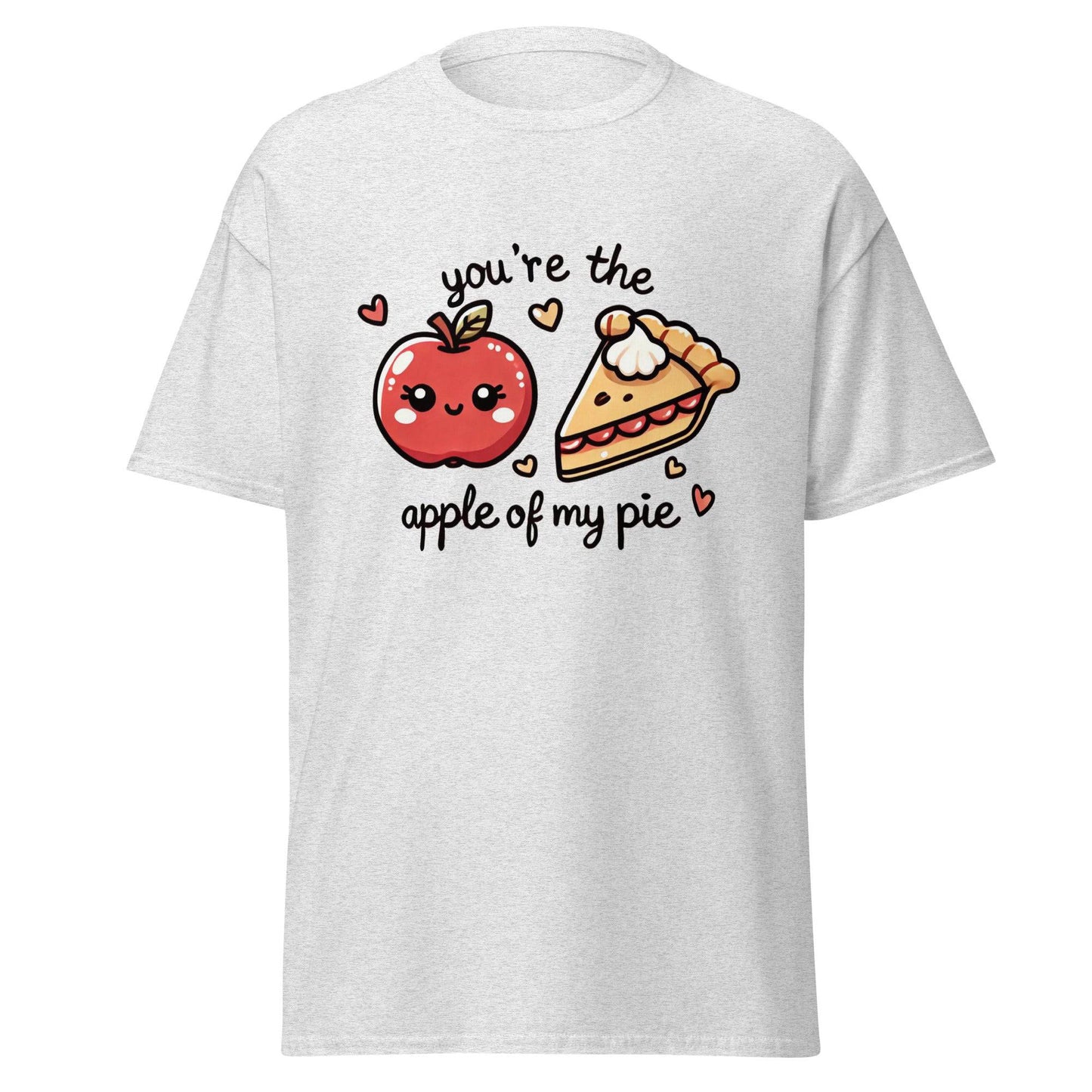 Unisex Fall Printed T-Shirt – "You're The Apple Of My Pie" – Fun Fall Graphic Tee for Apple Lovers" - Occasion Nation Studio