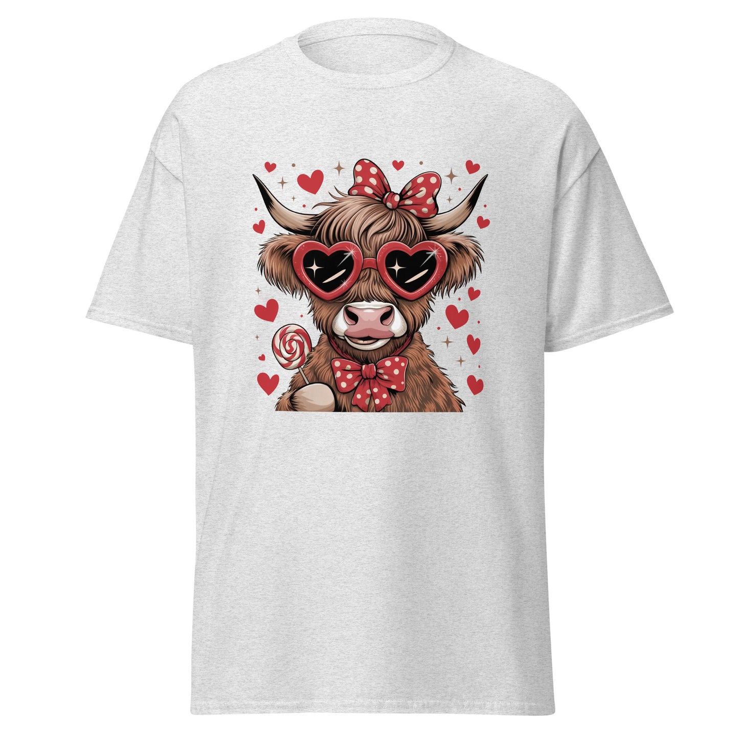 Love Highland Red - Valentine’s Day T-Shirt – Lightweight and Festive - Occasion Nation Studio