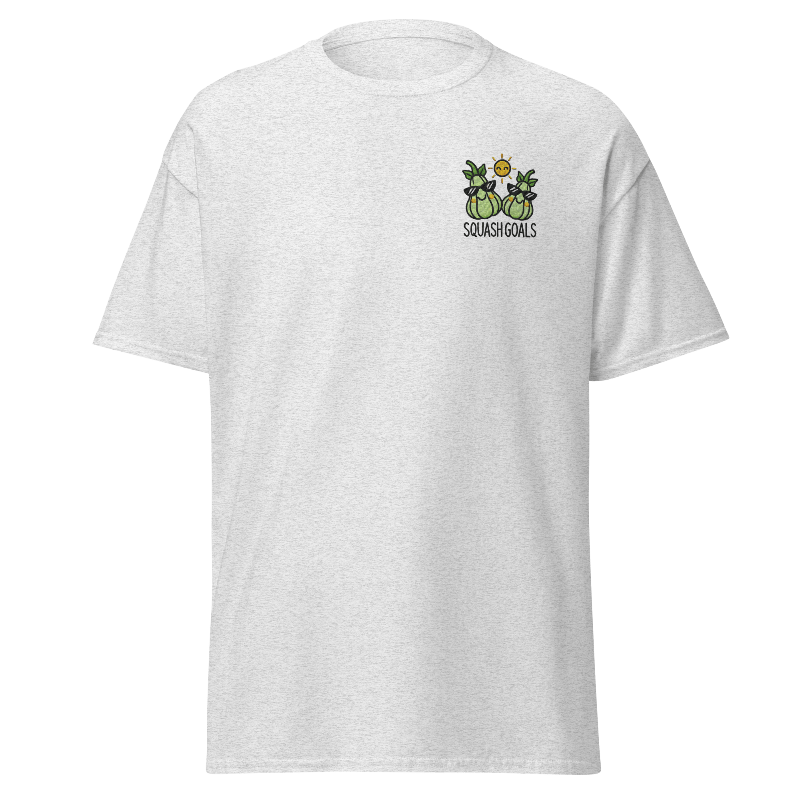 Unisex Fall Embroidered T-Shirt – "Squash Goals" - Occasion Nation Studio