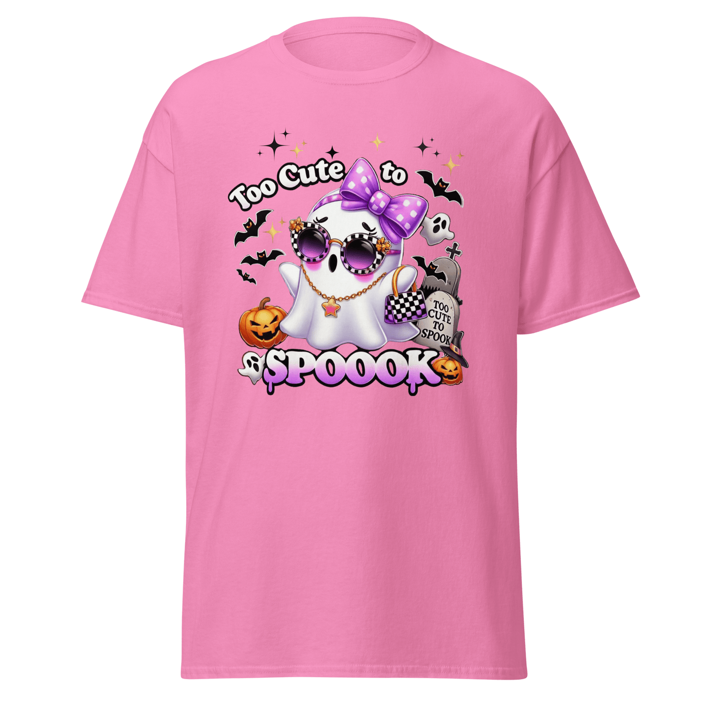 Unisex Halloween Printed T-Shirt – "Too Cute To Spook" – Fun Halloween T-Shirt - Occasion Nation Studio