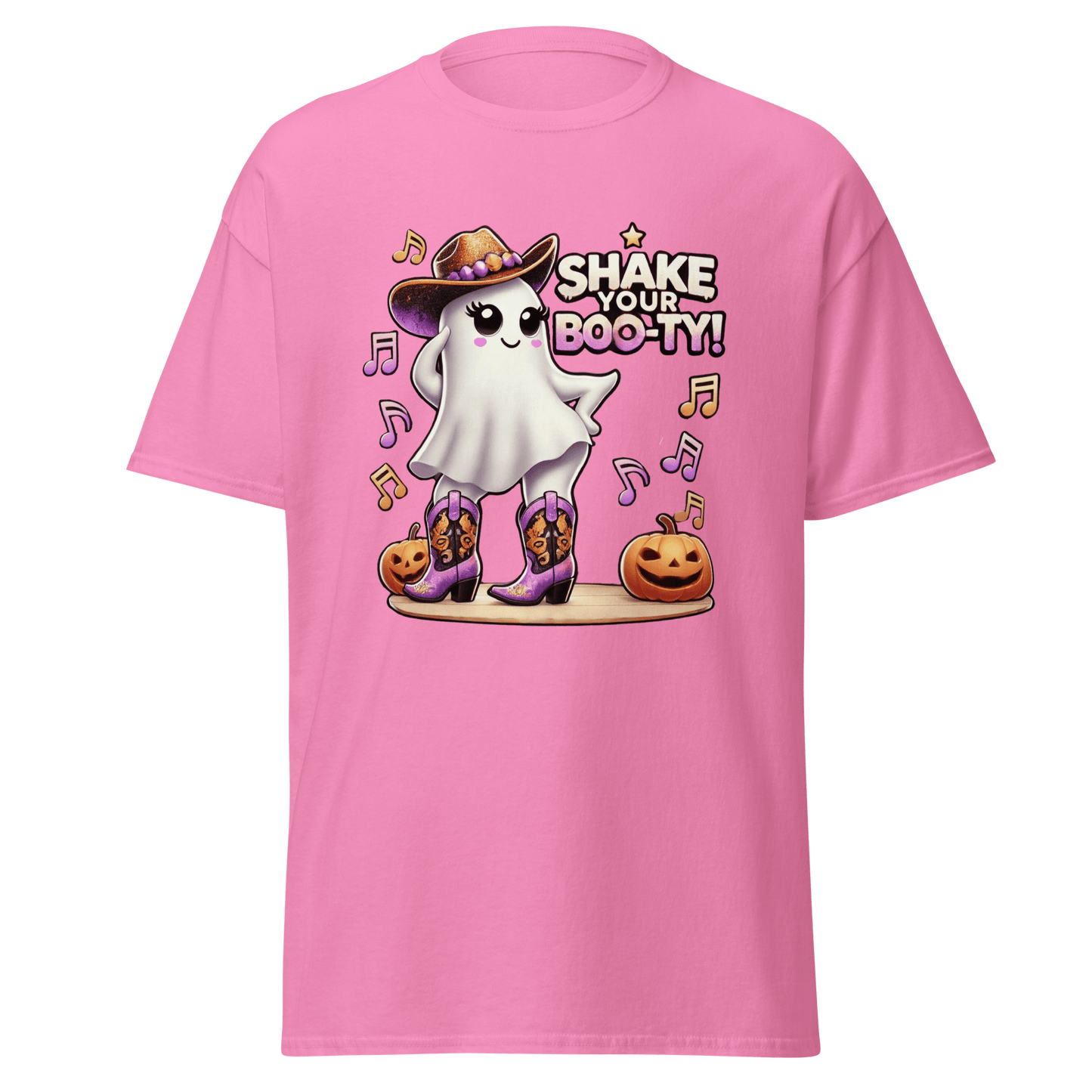 Unisex Halloween Printed T-Shirt – "Shake Your Boo-Ty!" – Fun Halloween T-Shirt - Occasion Nation Studio