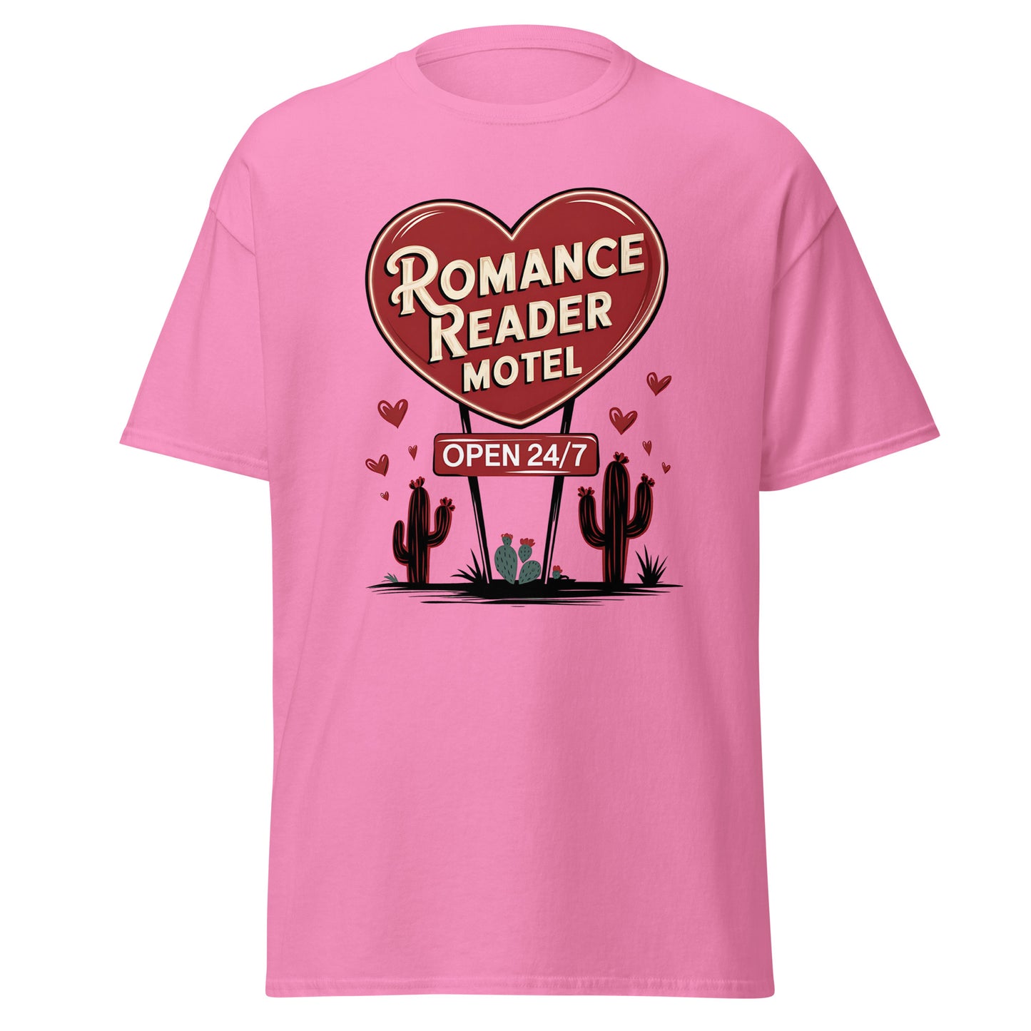 Romance Reader Motel - Valentine’s Day T-Shirt - Lightweight and Comfortable - Occasion Nation Studio