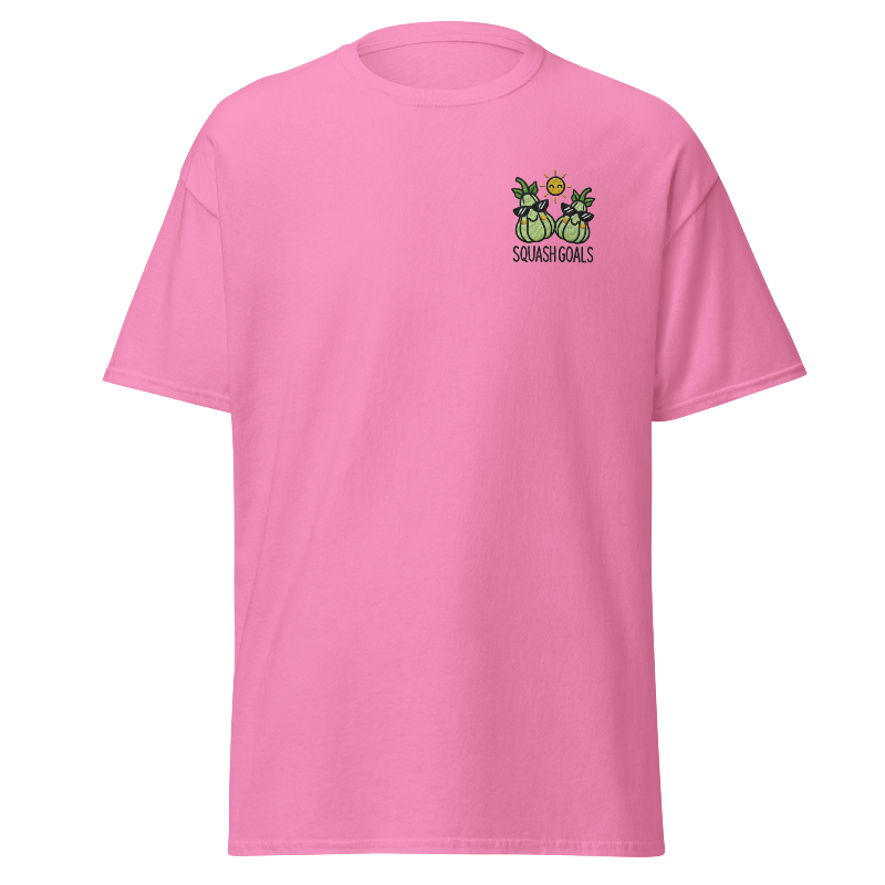 Unisex Fall Embroidered T-Shirt – "Squash Goals" - Occasion Nation Studio