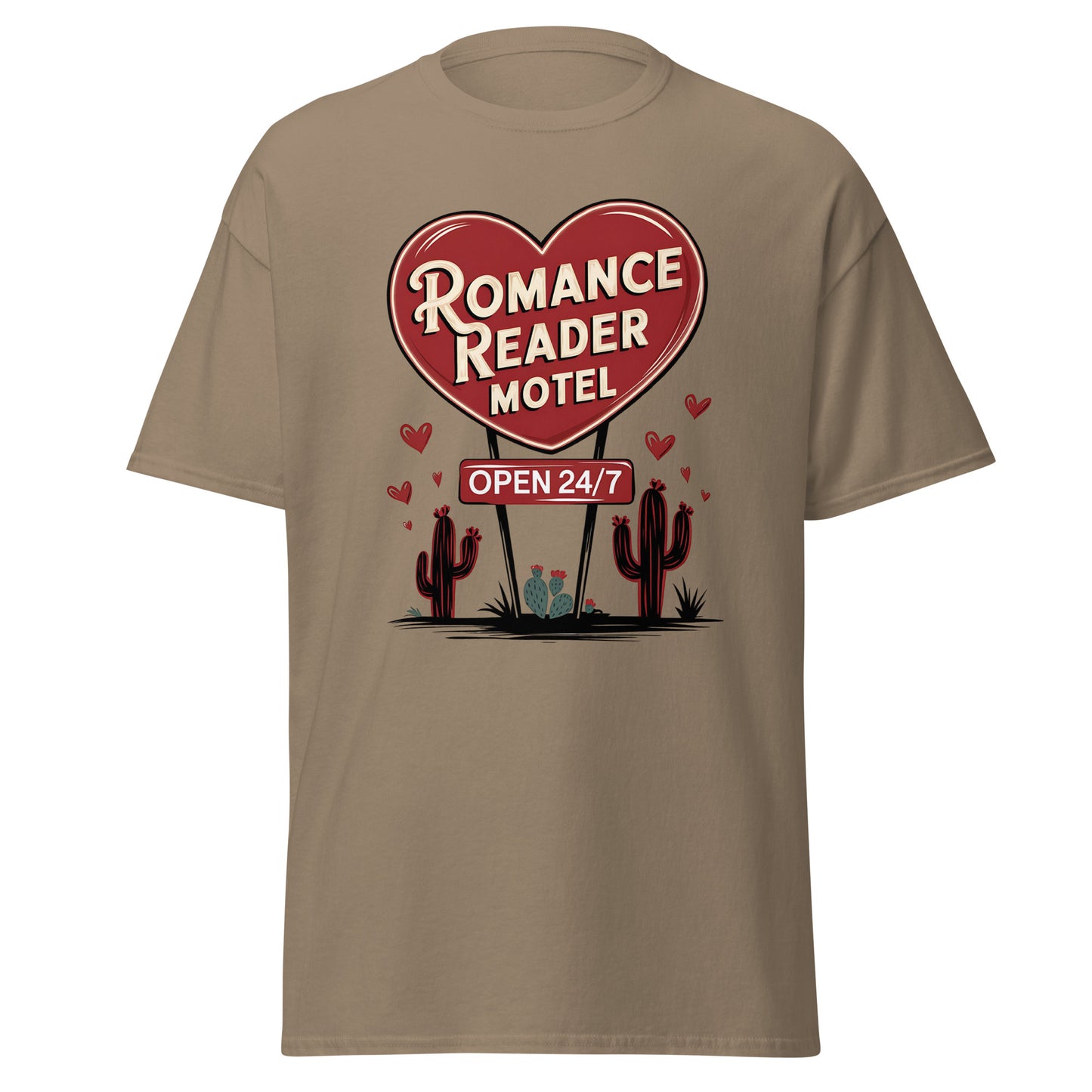 Romance Reader Motel - Valentine’s Day T-Shirt - Lightweight and Comfortable - Occasion Nation Studio