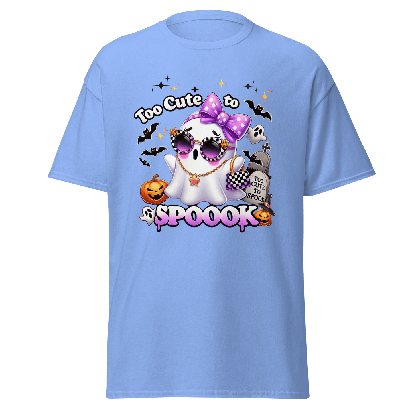 Unisex Halloween Printed T-Shirt – "Too Cute To Spook" – Fun Halloween T-Shirt - Occasion Nation Studio