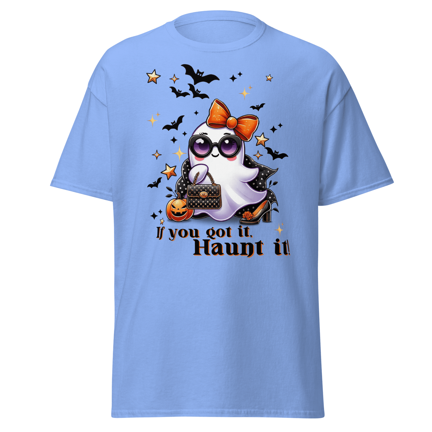 Unisex Halloween Printed T-Shirt – "If You Got It, Haunt It!" – Fun Halloween T-Shirt - Occasion Nation Studio