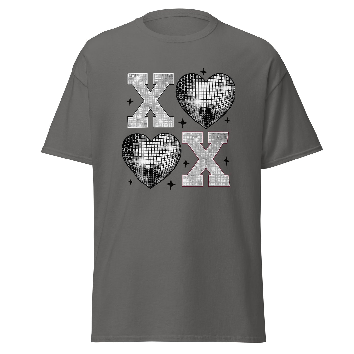 XOXO Silver - Valentine’s Day T-Shirt – Stylish & Comfortable Love-Inspired - Occasion Nation Studio