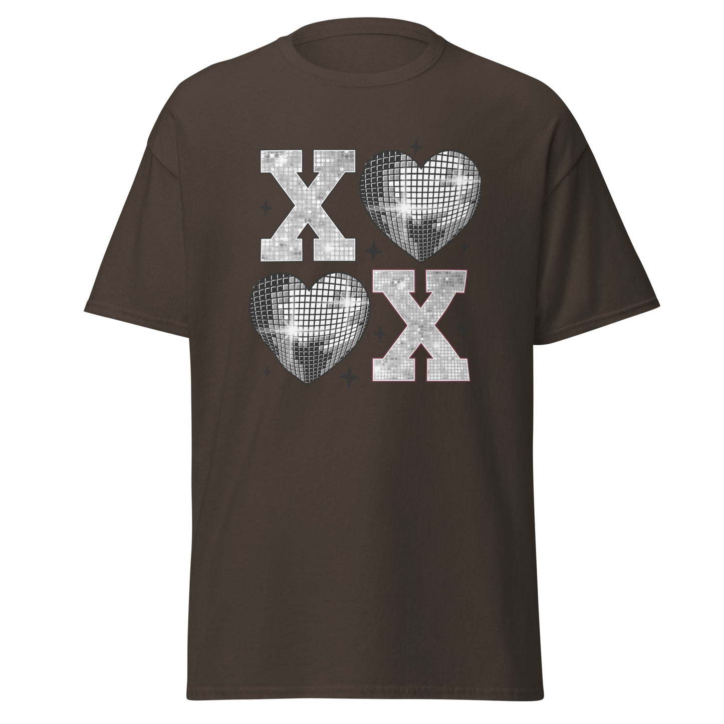 XOXO Silver - Valentine’s Day T-Shirt – Stylish & Comfortable Love-Inspired - Occasion Nation Studio