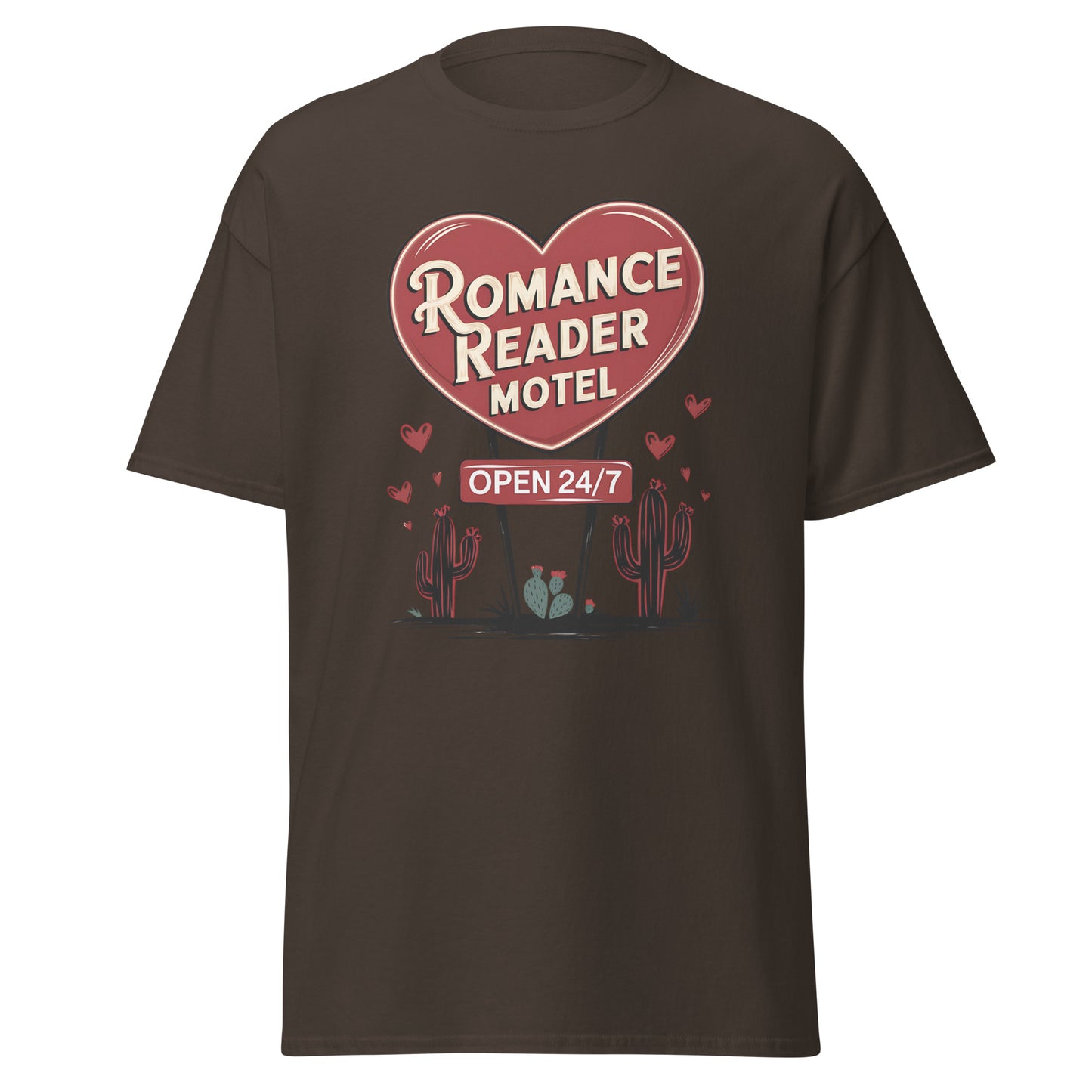 Romance Reader Motel - Valentine’s Day T-Shirt - Lightweight and Comfortable - Occasion Nation Studio