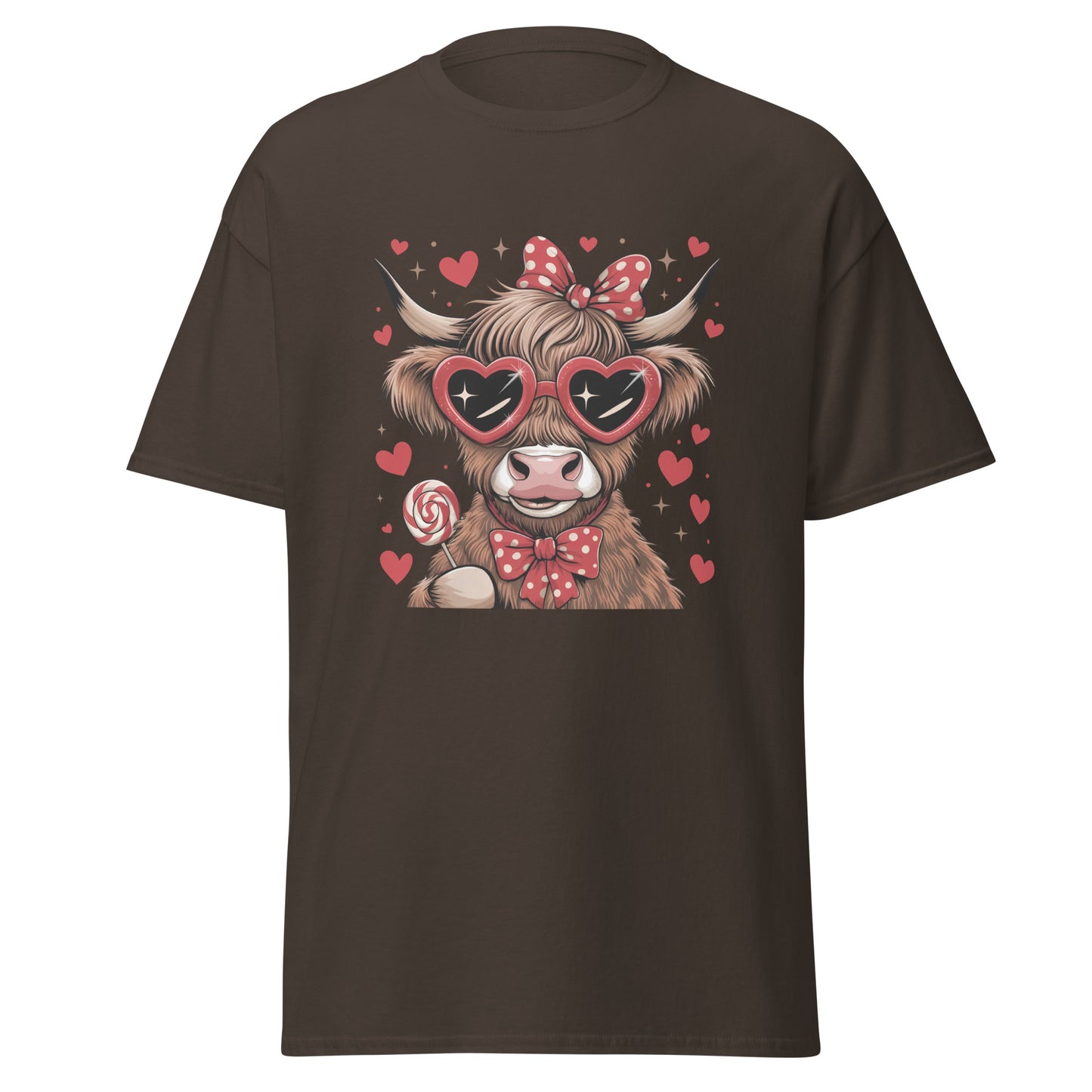 Love Highland Red - Valentine’s Day T-Shirt – Lightweight and Festive - Occasion Nation Studio