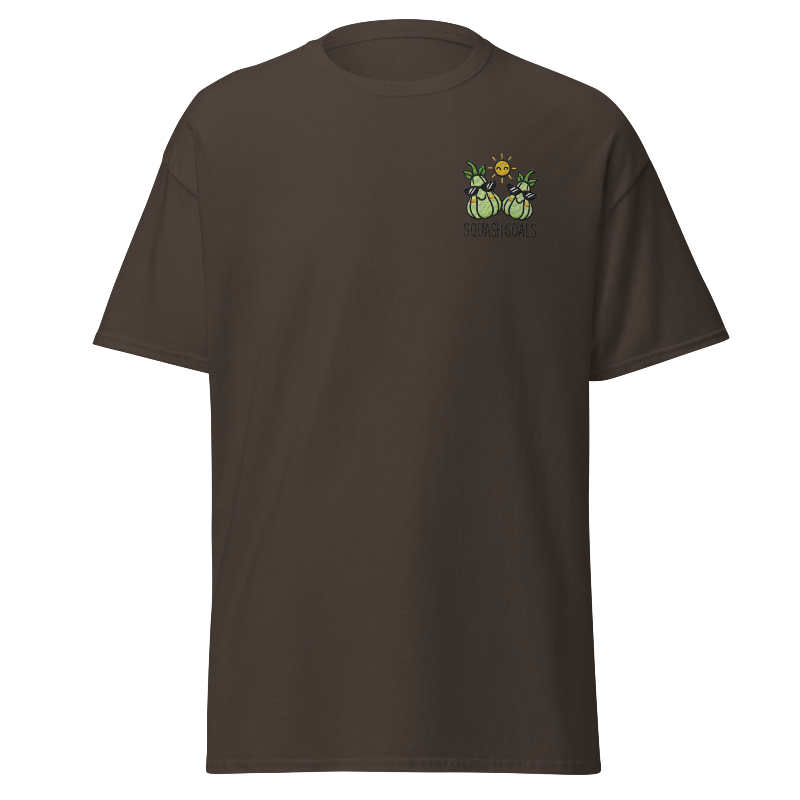 Unisex Fall Embroidered T-Shirt – "Squash Goals" - Occasion Nation Studio