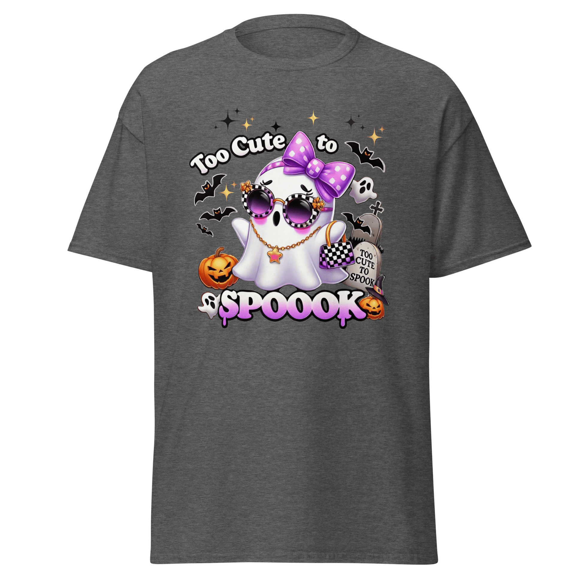 Unisex Halloween Printed T-Shirt – "Too Cute To Spook" – Fun Halloween T-Shirt - Occasion Nation Studio