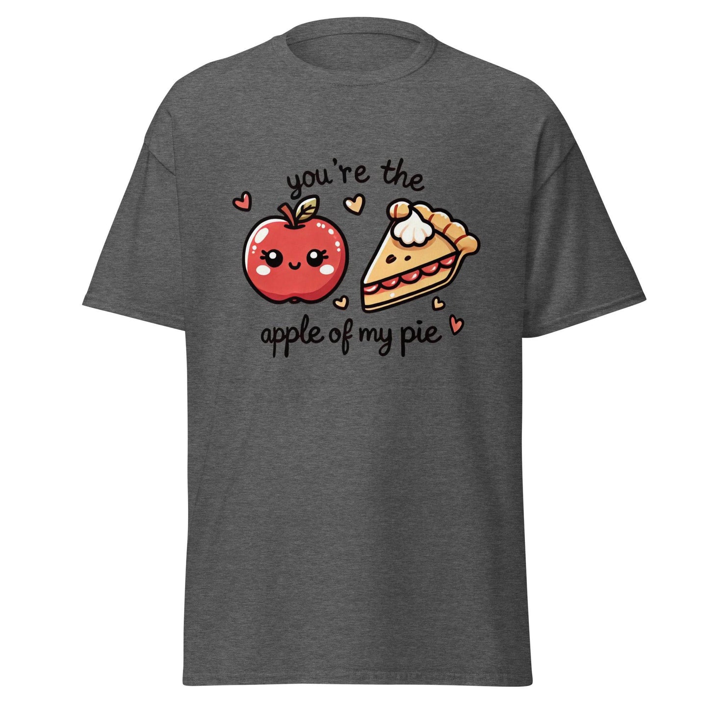 Unisex Fall Printed T-Shirt – "You're The Apple Of My Pie" – Fun Fall Graphic Tee for Apple Lovers" - Occasion Nation Studio