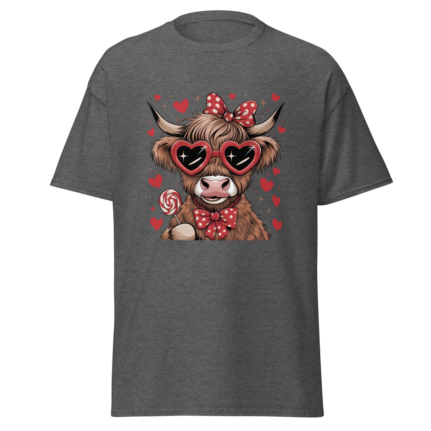 Love Highland Red - Valentine’s Day T-Shirt – Lightweight and Festive - Occasion Nation Studio