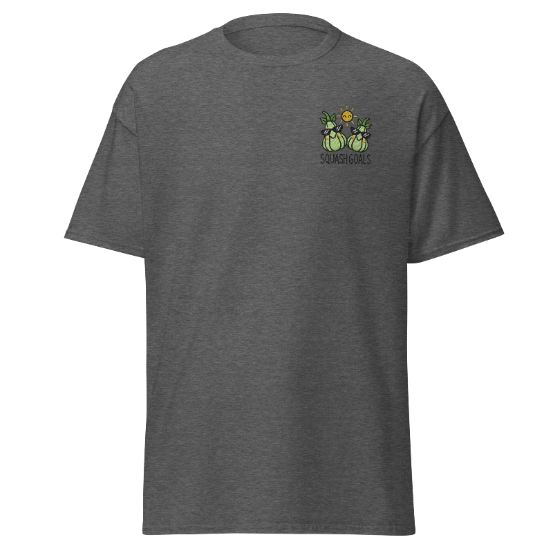 Unisex Fall Embroidered T-Shirt – "Squash Goals" - Occasion Nation Studio