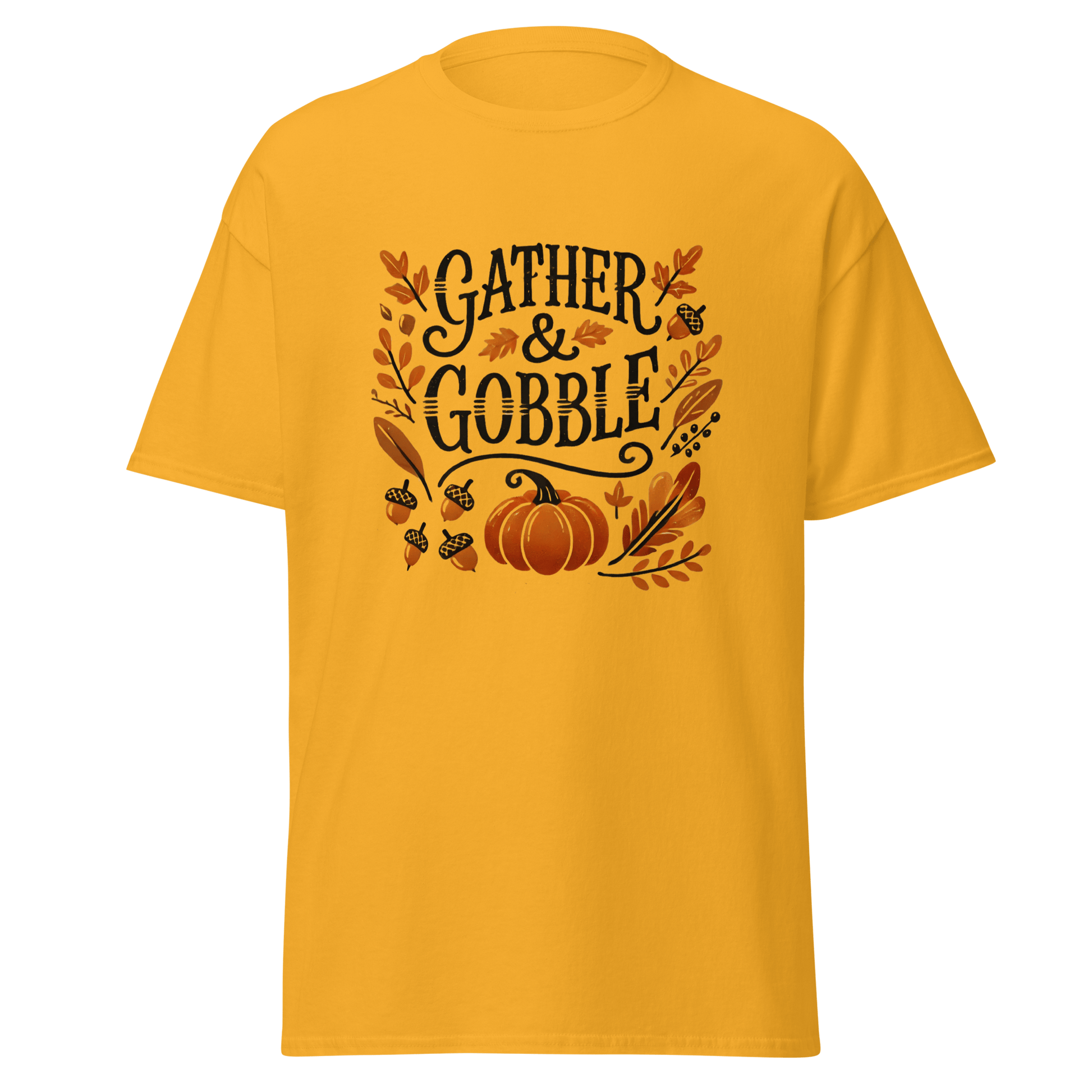 Gold - Thanksgiving T-Shirt - Gather & Gobble