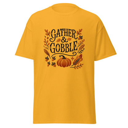 Gold - Thanksgiving T-Shirt - Gather & Gobble