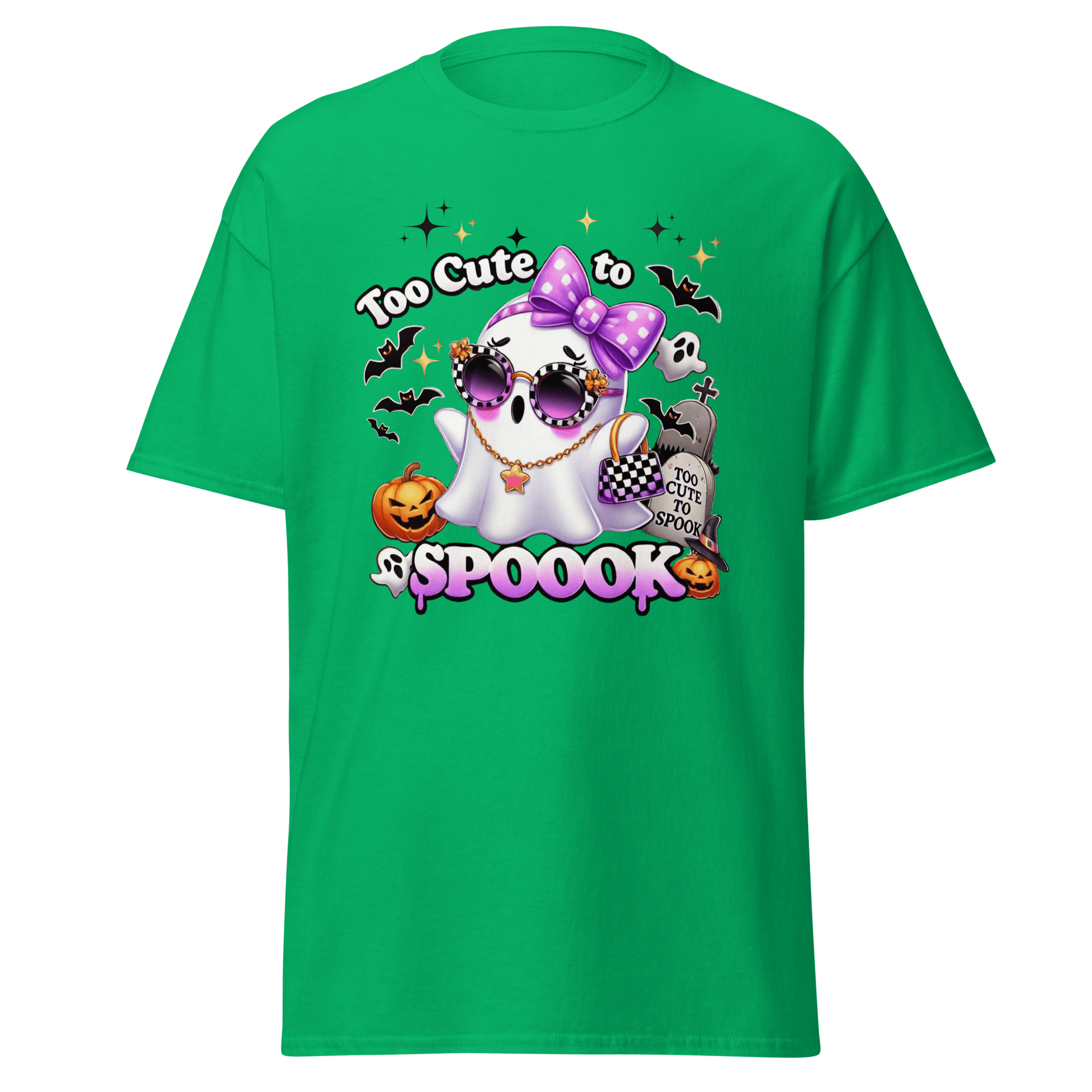 Unisex Halloween Printed T-Shirt – "Too Cute To Spook" – Fun Halloween T-Shirt - Occasion Nation Studio