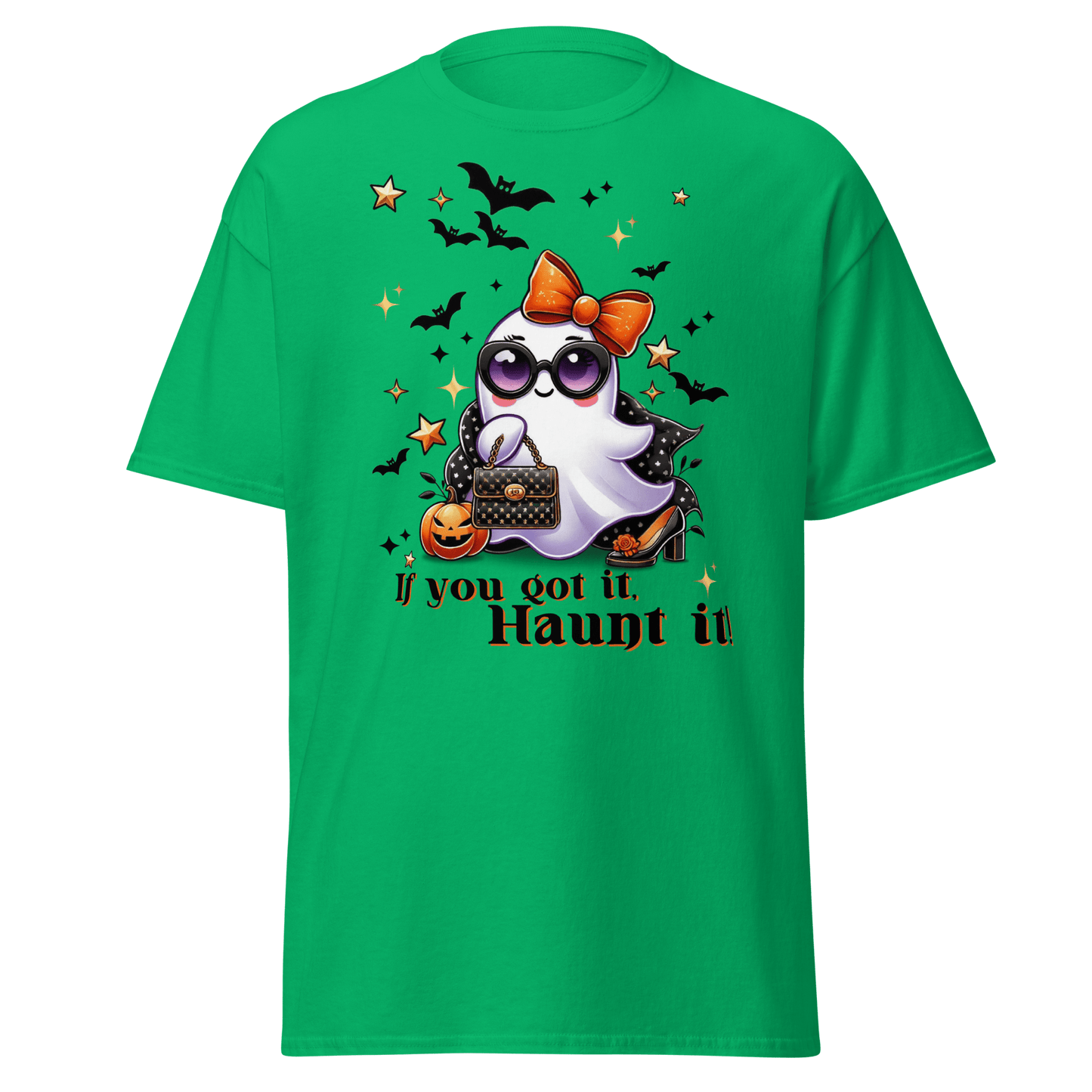 Unisex Halloween Printed T-Shirt – "If You Got It, Haunt It!" – Fun Halloween T-Shirt - Occasion Nation Studio