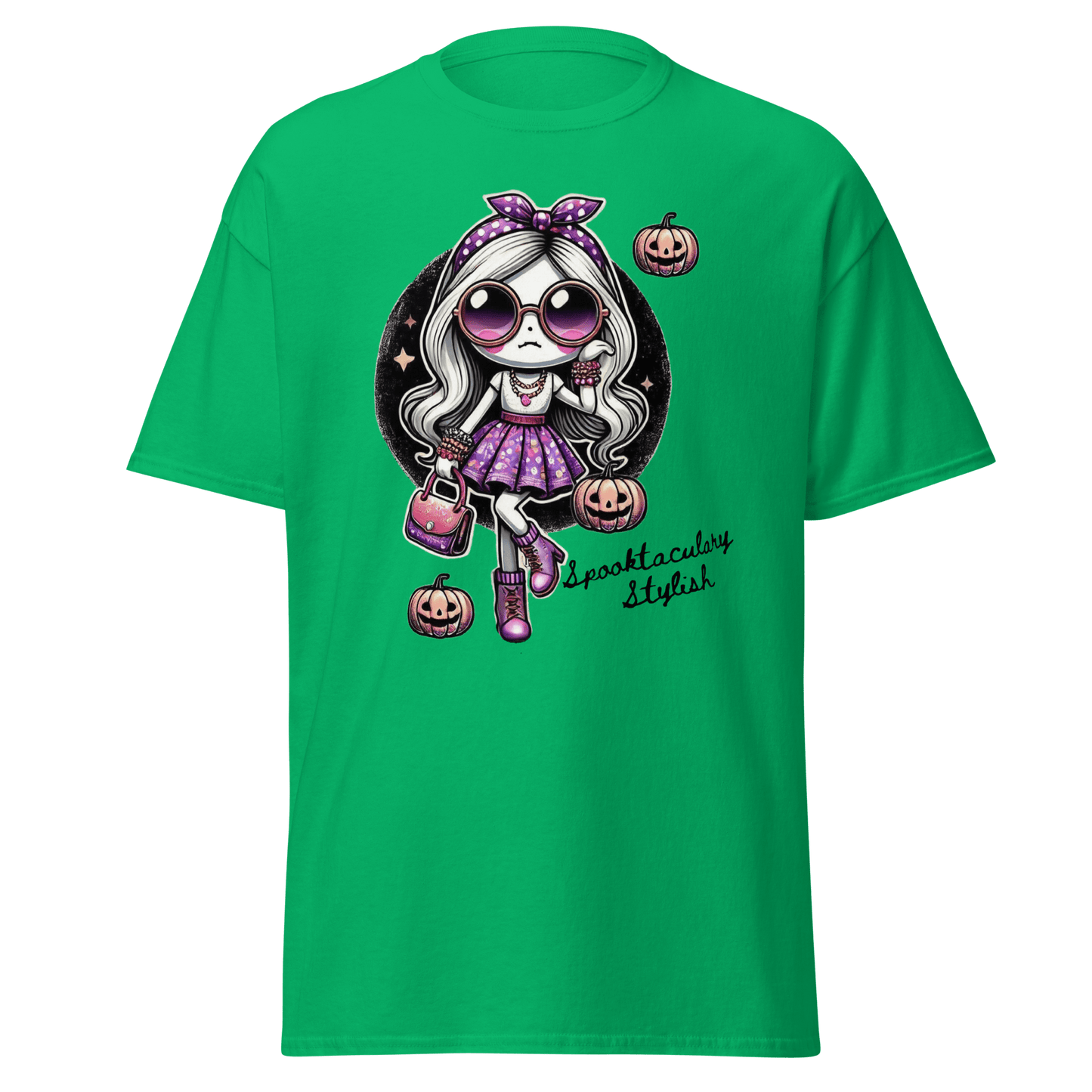 Unisex Halloween Printed T-Shirt – "Spooktacularly Stylish" – Fun Halloween T-Shirt - Occasion Nation Studio